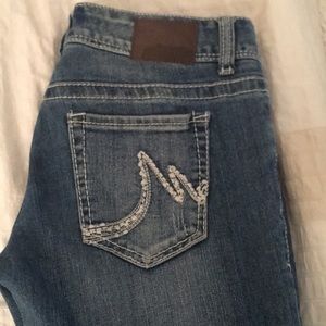 Light blue jeans- 3/4 Short